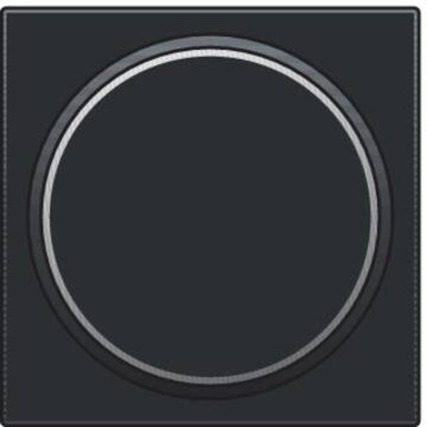 Niko Pure Bakelite piano black Toets met doorschijnende ring voor drukknop piano black 200-64006
