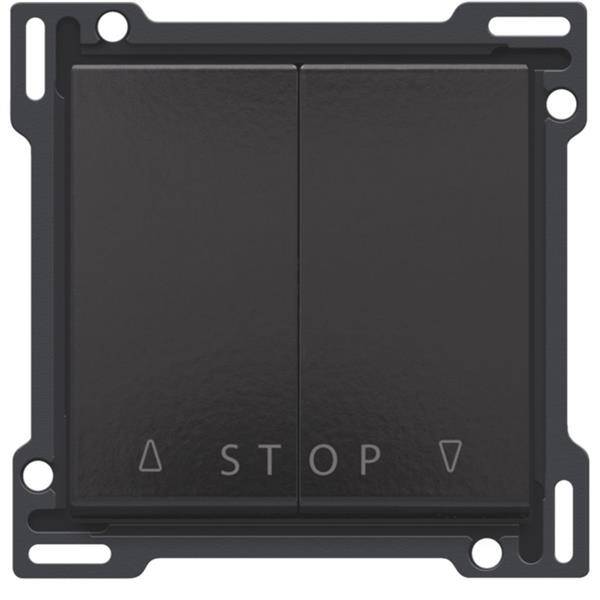 Niko Toets voor rolluikschakelaar 2-voudig el.stur. piano black 200-65918