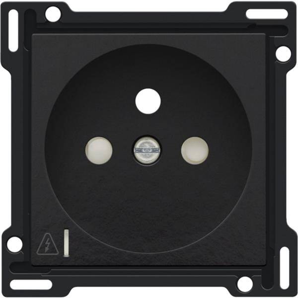 Niko afwerkingsset stopcontact incl. overspanningsbeveiliging piano black 200-66606