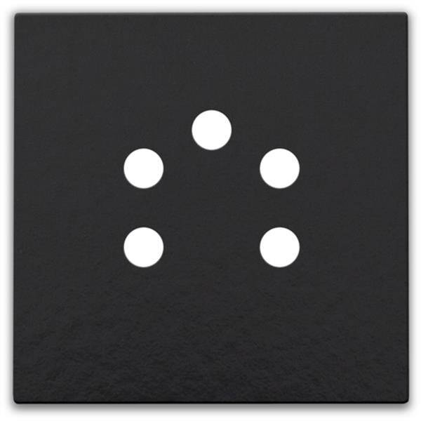 Niko Toets voor 5-polige telefooncontactdoos piano black 200-69001