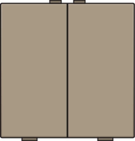 Niko Tweevoudige drukknop Bronze 123-51002