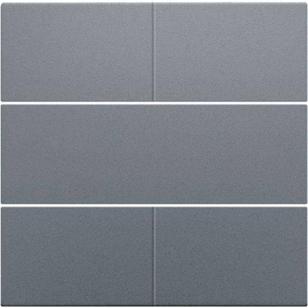Niko Centraalplaat voor 4-voudige potentiaalvrije drukknop 24 V alu steel grey coated 220-40050