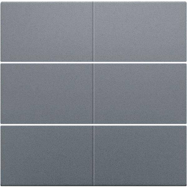 Niko Centraalplaat voor 6-voudige potentiaalvrije drukknop 24 V alu steel grey coated 220-60050