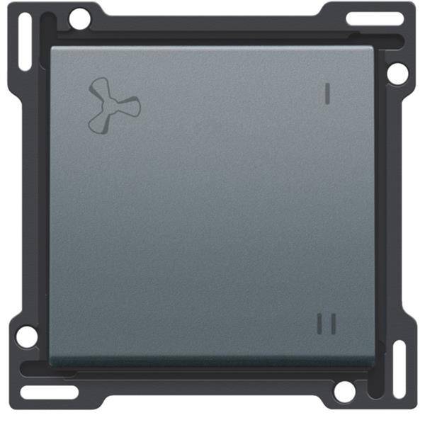 Niko Toets voor mechanisch gecontroleerde ventilatiebediening steel grey 220-61106