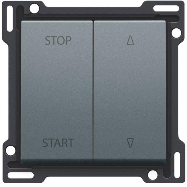 Niko Toets voor elektrisch gescheiden rolluikschakelaar steel grey 220-65905