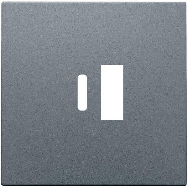 Niko Centraalplaat voor smart USB-A en USB-C-lader steel grey 220-68002