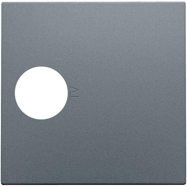 Niko Centraalplaat voor coaxaansluiting steel grey 220-69101