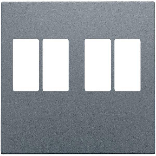 Niko Centraalplaat voor 2x luidsprekeraansluiting steel grey  220-69701