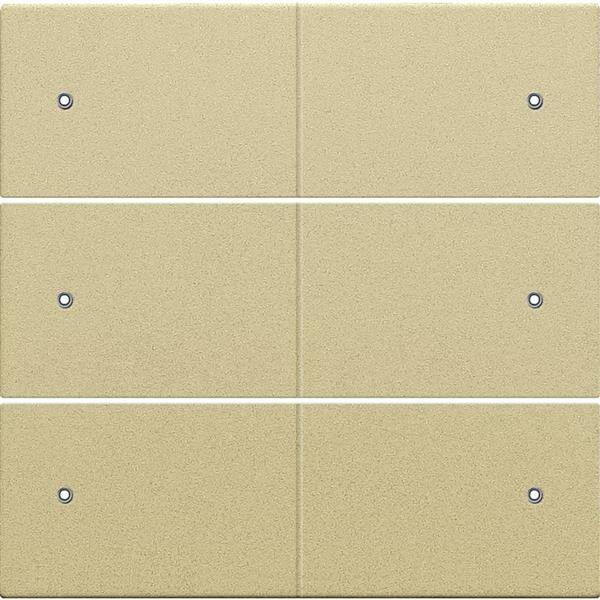 Niko Centraalplaat voor 6-voudige potentiaalvrije drukknop 24 V met leds alu gold coated 221-60150