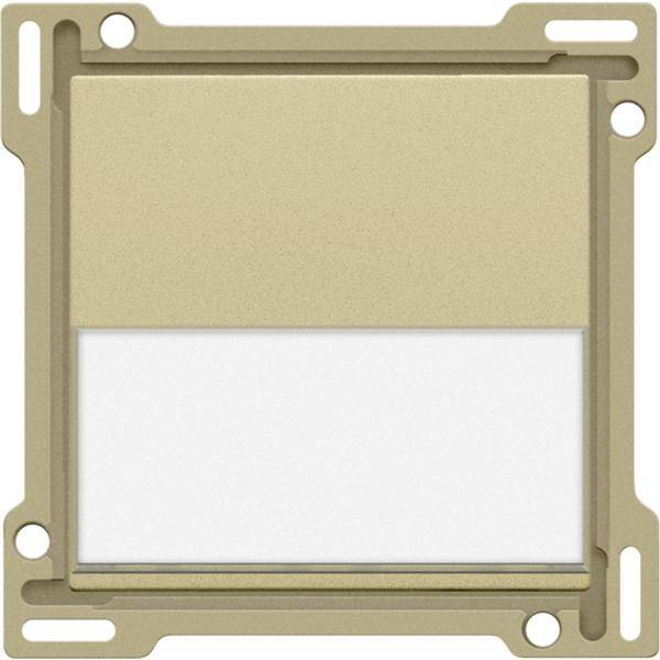 Niko Toets met tekstveld voor enkelvoudige schakelaar of drukknop goud 221-60905