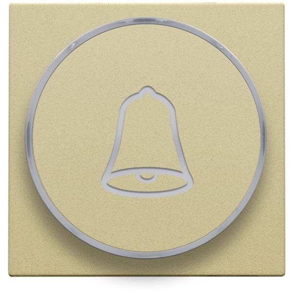 Niko Toets met ring met symbool ‘bel’ voor drukknop 6A goud 221-64007