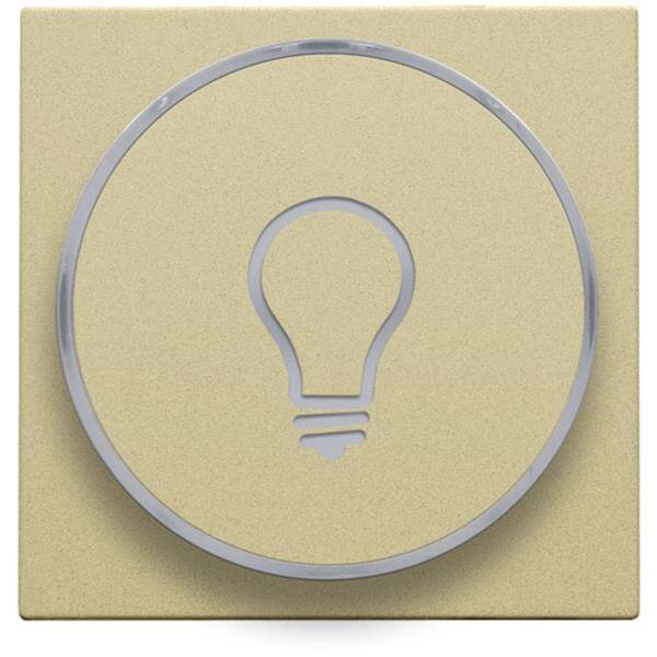 Niko Toets met ring met symbool lamp voor drukknop 6A goud 221-64008