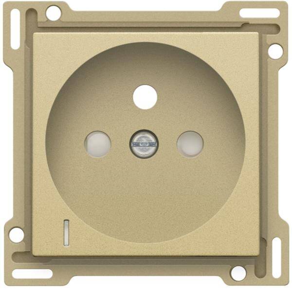Niko afwerkingsset stopcontact met lens 28,5mm goud 221-66607