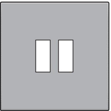 Niko Afwerkingsset voor USB-lader, sterling  121-68001