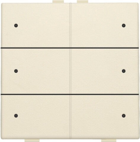 Niko Zesvoudige drukknop met led Cream 100-52006