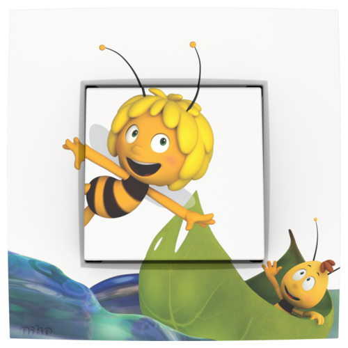 Niko Studio 100 Maya hero voor 230V enkelvoudige schakelaar 001-12021