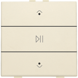 Niko Enkelvoudige audiobediening Niko Home Control cream - 100-52073