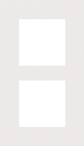 Niko Tweevoudige verticale afdekplaat, kleur Pure white steel Niko 154-76200