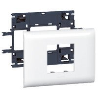Legrand DLP (85mm) houder en afdekplaat wit, 2 modules 10992