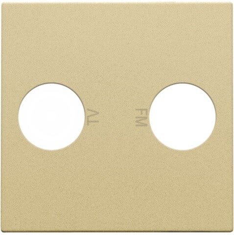 Niko afwerkingsset voor TV-FM kleur Alu look Gold 221-69702