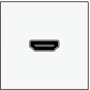 Niko Aansluiting HDMI - HDMI kleur wit  101-69417