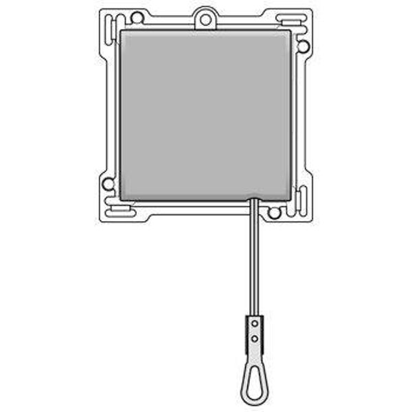Niko Centraalplaat voor trekschakelaar 16A 250V AC, sterling 121-63606