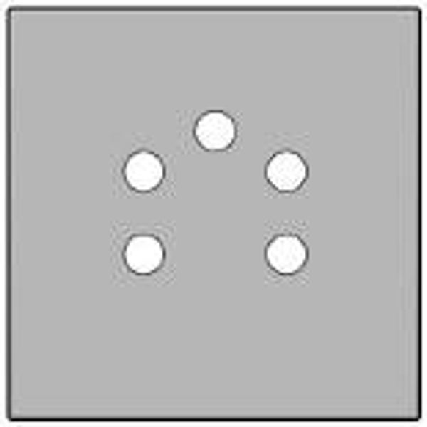 Niko Intense Sterling Afwerkingsset voor 5-polige telefooncontactdoos 121-69001
