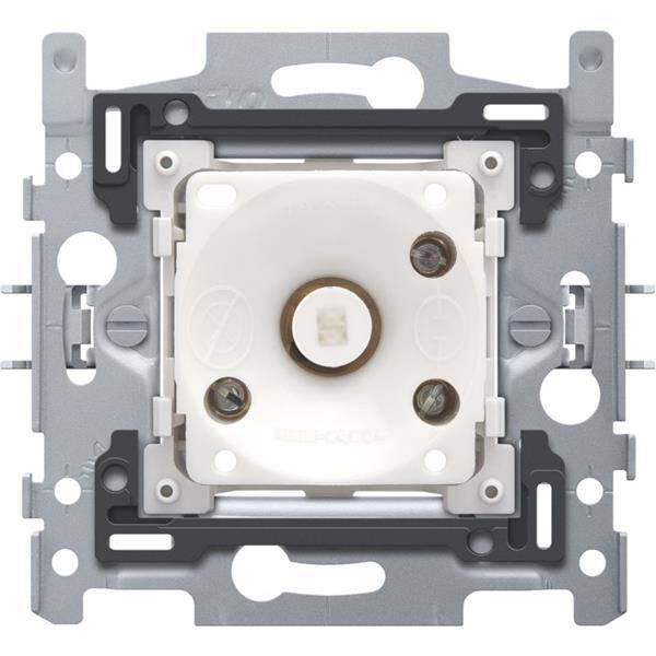 Niko Drukknop 6A met E-10 lamp met amberkleurige led 170-04000