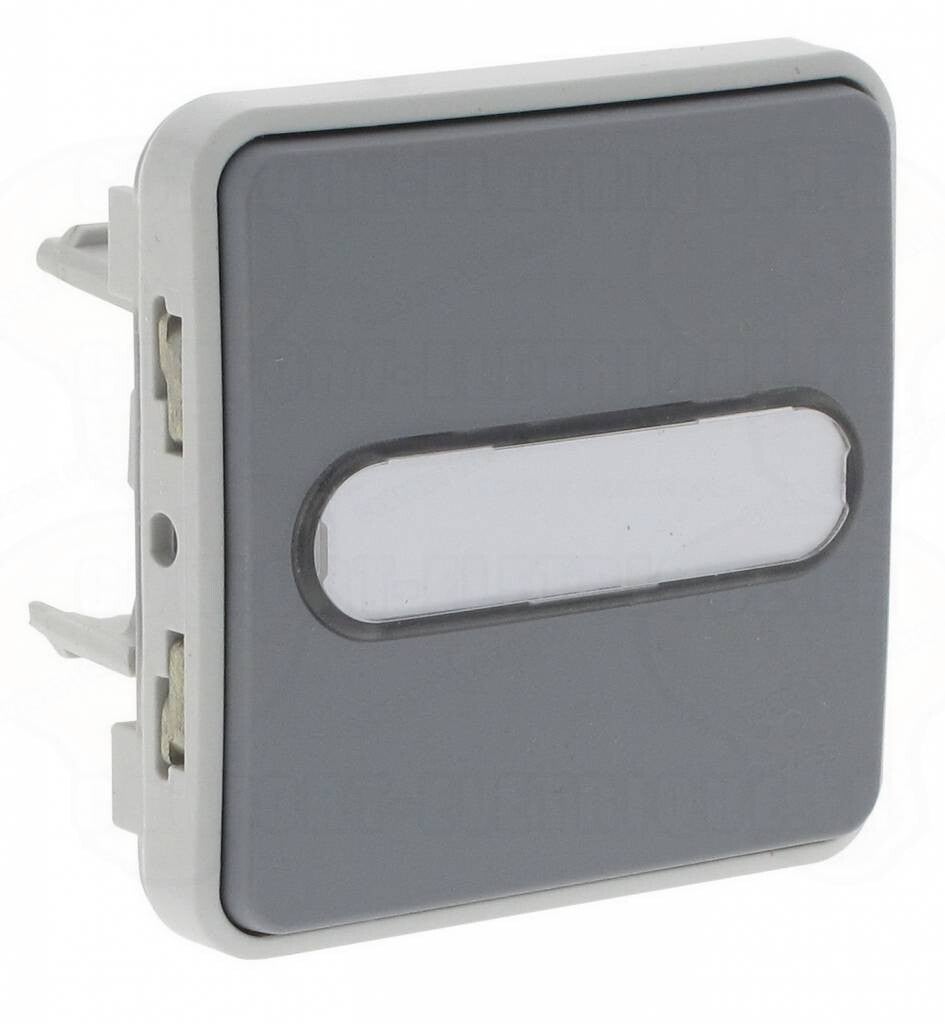 Legrand Plexo Drukknop NO verlicht met etikethouder - 10 A 250V 69543