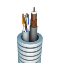 Preflex Ø20mm² met coax & UTP Cat6 - rol 100m TFU/UTP6P+TRI6H R 100