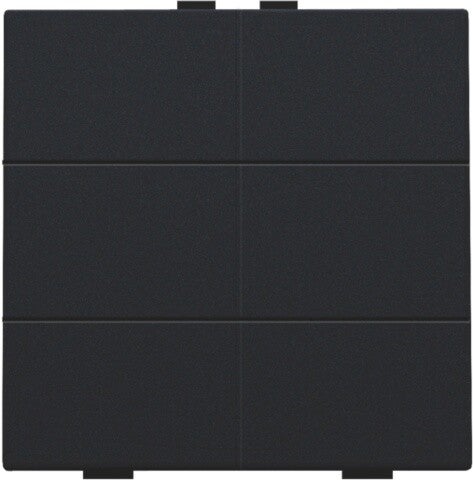 Niko Zesvoudige drukknop Intense Black steel 161-51006