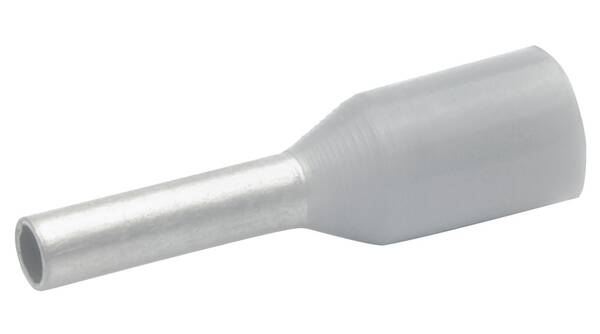 Klauke Adereindhuls geisoleerd 4mm per 100 stuks Grijs 474/12