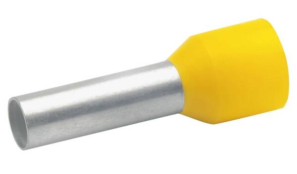 Klauke Adereindhuls geisoleerd 6mm per 100 stuks Geel  475/12