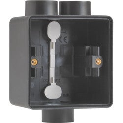 Niko Enkelvoudige doos met kabelinvoer 2+1 x M20 zwart 761-84112