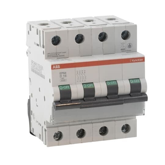 ABB Vynckier Automaat 3P+N - 16A - 6kA - curve D, EP64D16