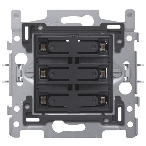 Niko zesvoudige potentiaalvrije drukknop met amberkleurige leds 24V NO 170-60150