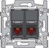 Niko Sokkel tweevoudig RJ11 UTP 170-65114