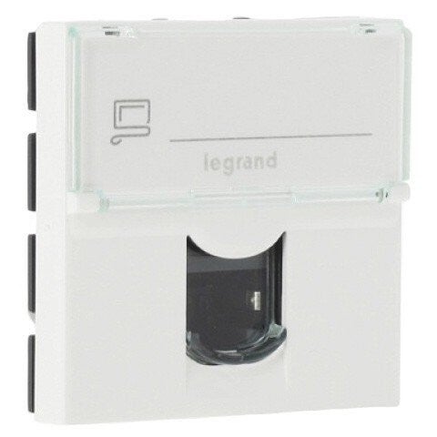 Legrand Mosaic UTP rj45 cat5e netwerk aansluiting wit (2modules) 76554