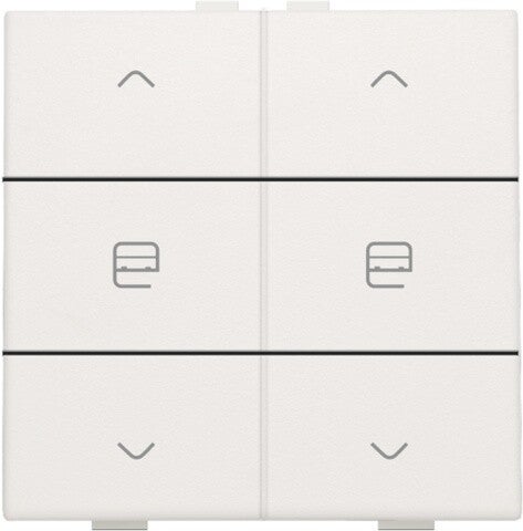 Niko Dubbele motorbediening White  101-51036