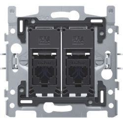 Niko 2X RJ45-aansluitingen UTP cat. 6A 170-65172