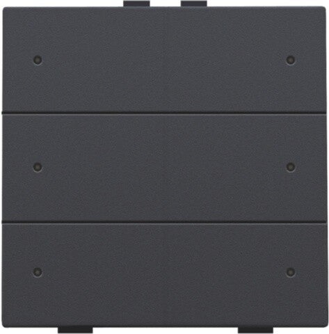 Niko Zesvoudige drukknop met led Anthracite 122-52006