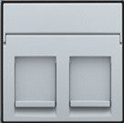 Niko Afwerkingset 2 x RJ11/RJ45 Sterling 121-65200