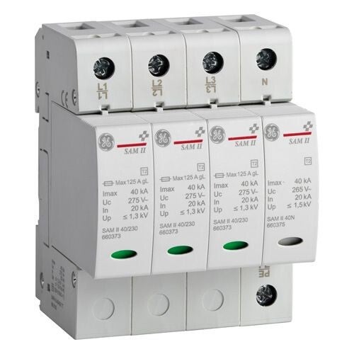 Plug in overspanningsbeveiliging 3P+ N 400V voor TT net  660185