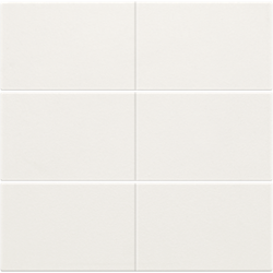 Niko Toets drukknop 6-voudig white steel 154-60050