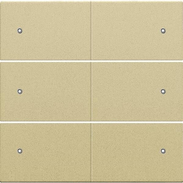 Niko Centraalplaat voor 6-voudige potentiaalvrije drukknop 24 V met leds alu gold coated 221-60150