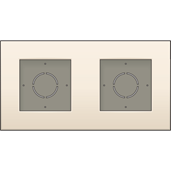 Niko Tweevoudige opbouwkit voor opbouwmontage van 2 inbouwapparaten Cream 100-80200