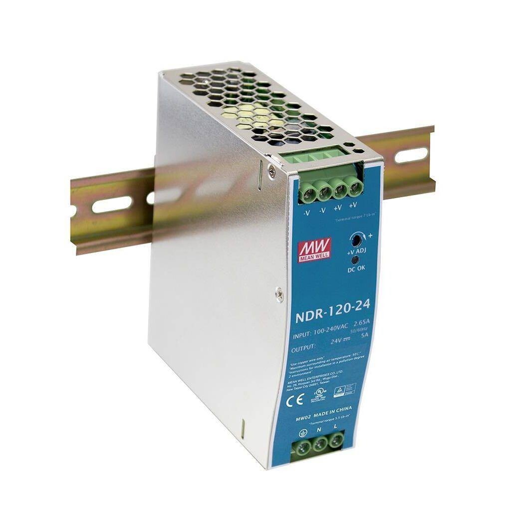 Meanwell Voeding NDR 120-12 - 12V/DC - 10A  MEA_NDR 120-12