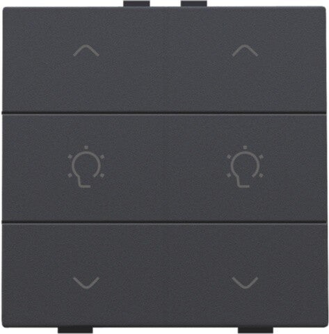 Niko Dubbele dimbediening Anthracite 122-51046