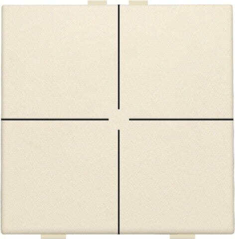 Niko Viervoudige drukknop Cream 100-51004