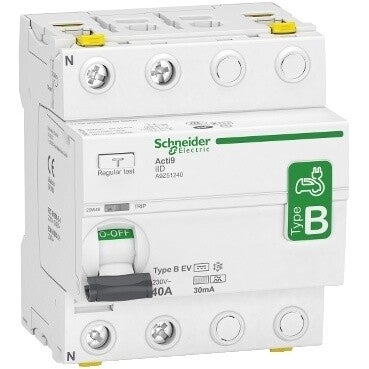 Schneider Differentieel- 4P - 40A - 30mA - B EV type - A9Z51240